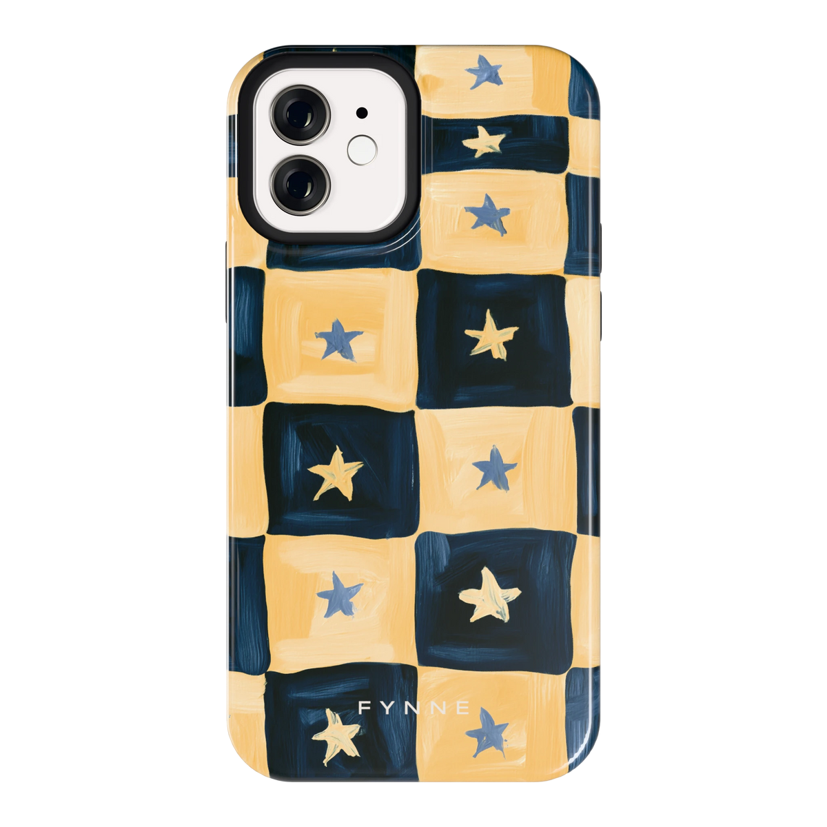 Sterrendambord hoesje voor iPhone 12, achterkant