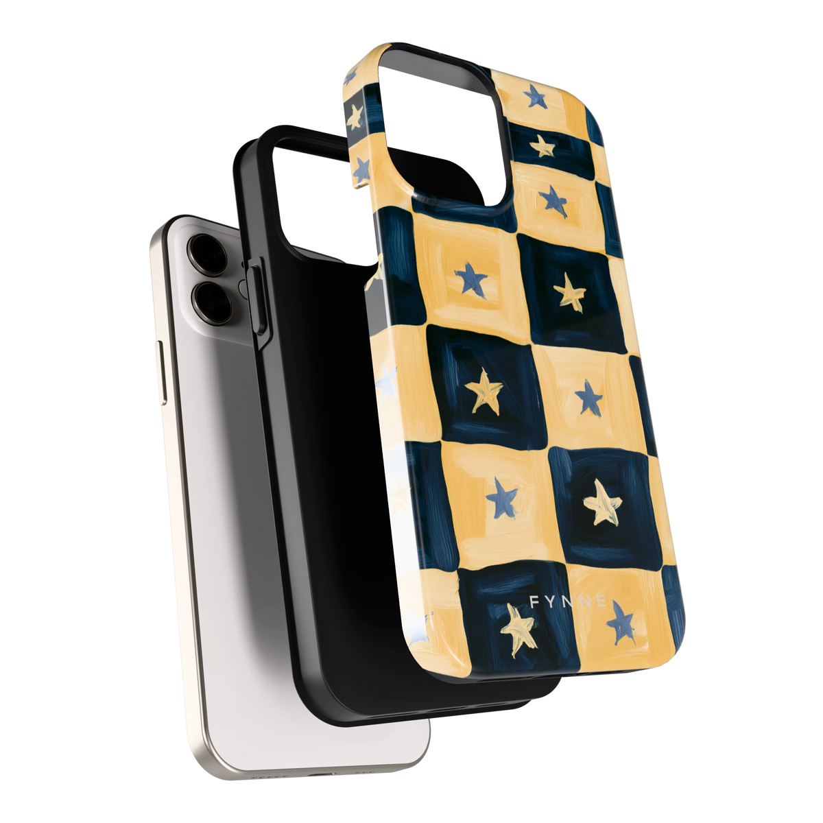 Sterrendambord hoesje voor iPhone 12, los van de telefoon