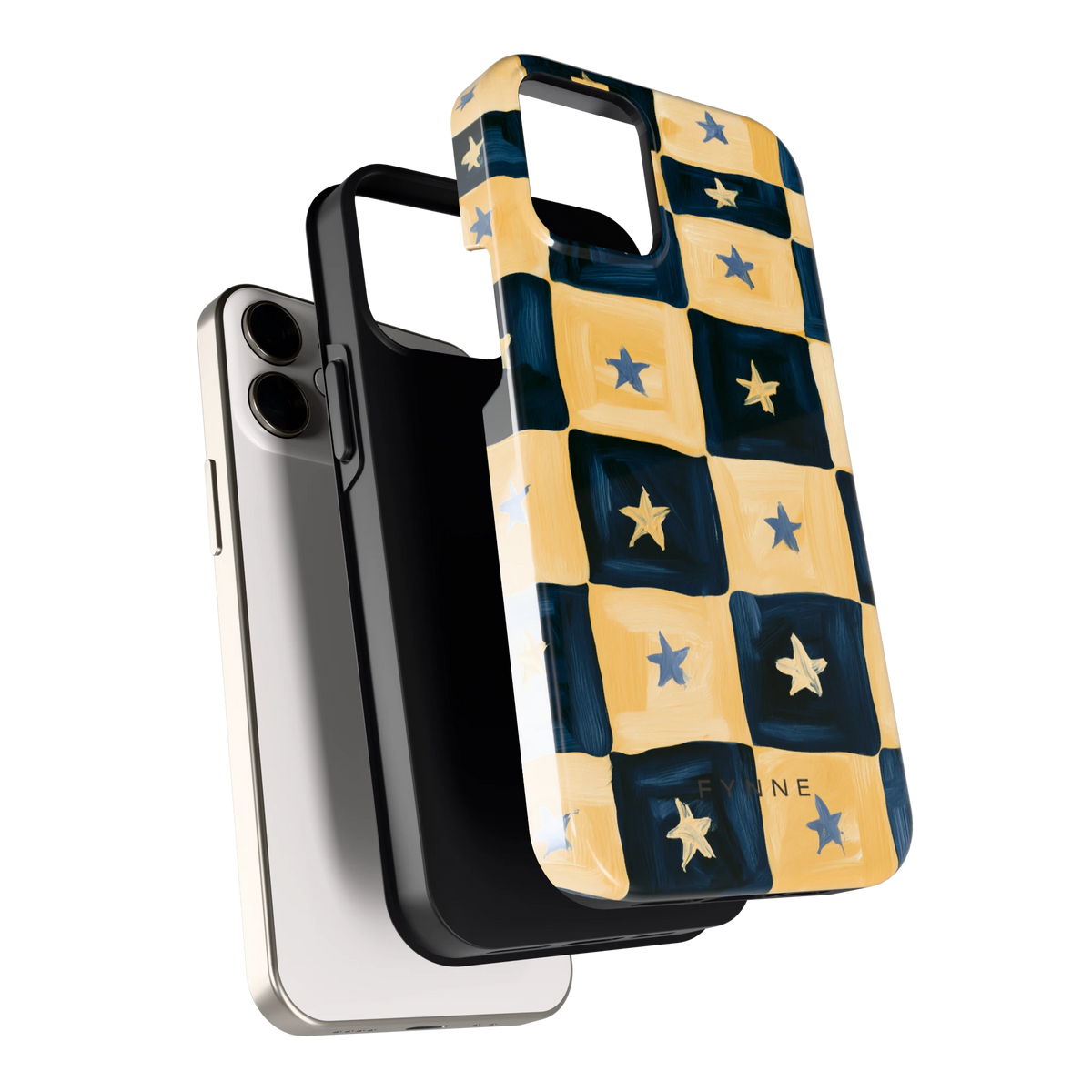 Sterrendambord hoesje voor iPhone 12 mini, los van de telefoon
