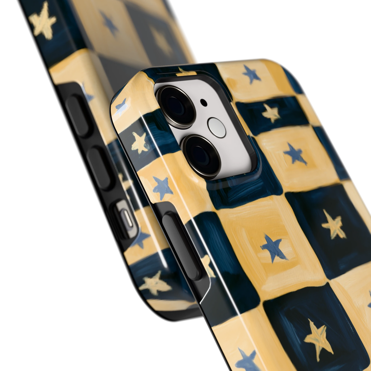 Sterrendambord hoesje voor iPhone 12 mini, close-up