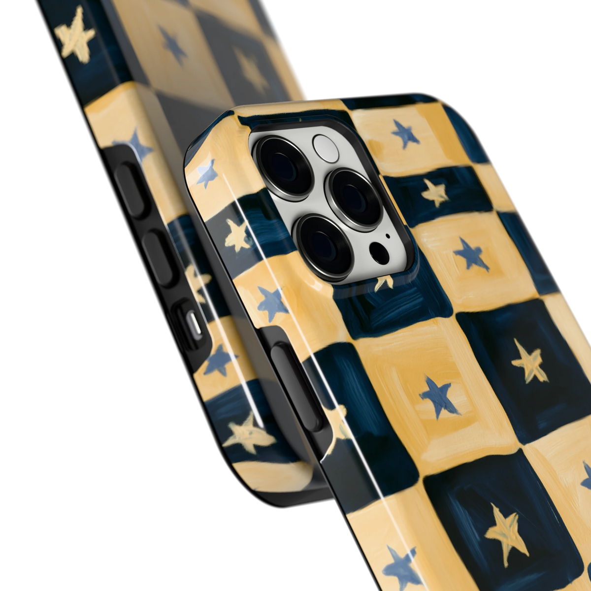 Sterrendambord hoesje voor iPhone 12 Pro Max, close-up