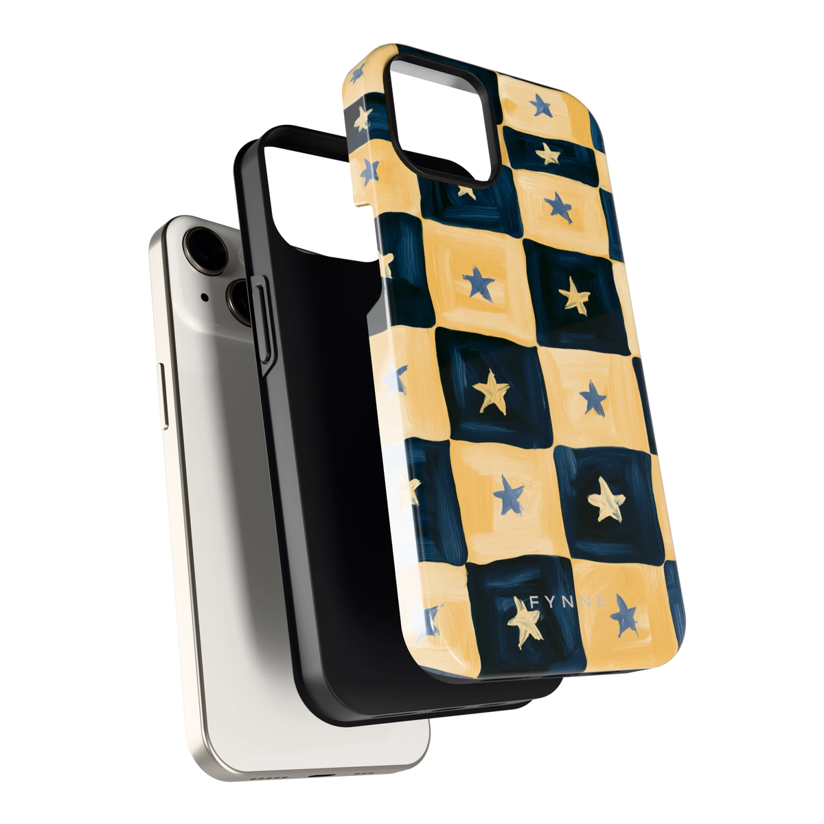 Sterrendambord hoesje voor iPhone 13, los van de telefoon