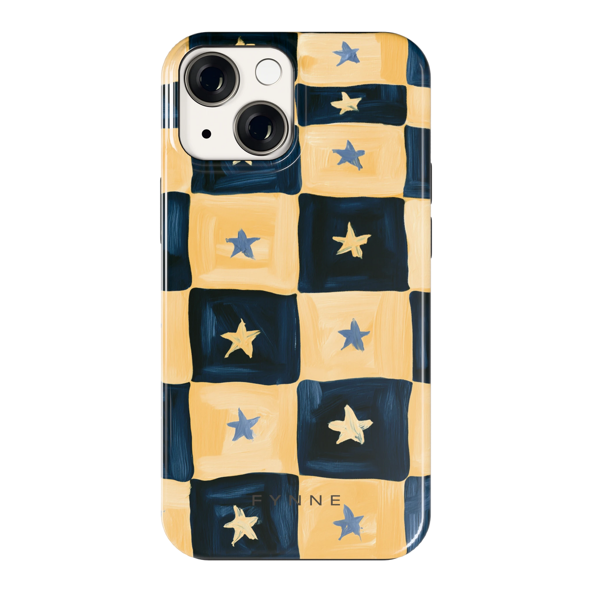 Sterrendambord hoesje voor iPhone 13 mini, achterkant