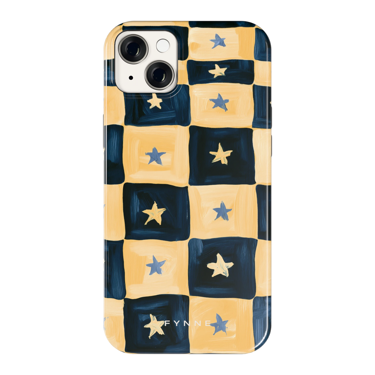 Sterrendambord hoesje voor iPhone 14 Plus, achterkant