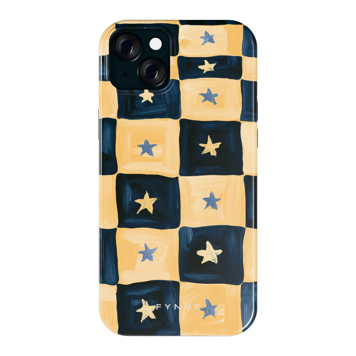Sterrendambord hoesje voor iPhone 15 Plus, achterkant