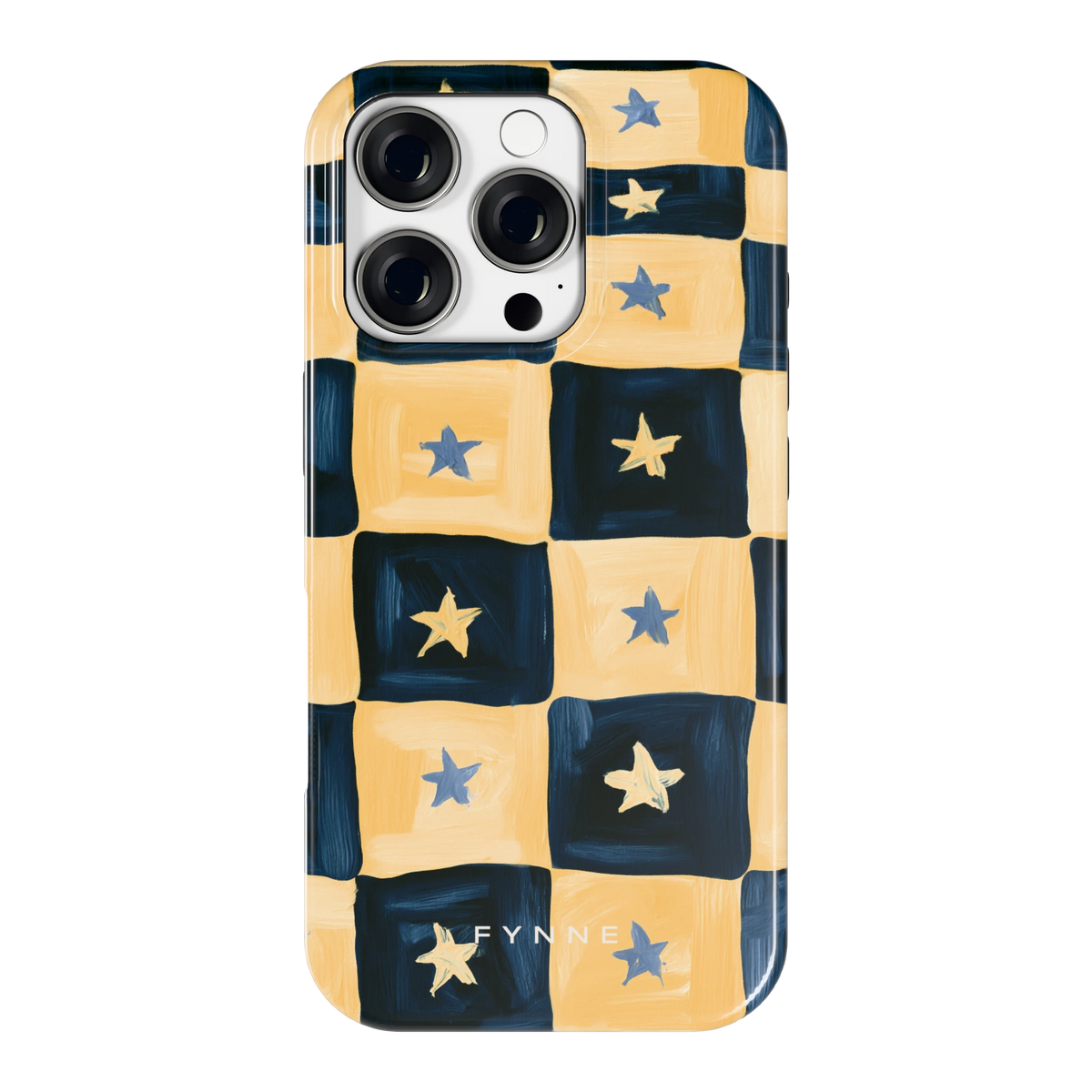 Sterrendambord hoesje voor iPhone 16 Pro, achterkant