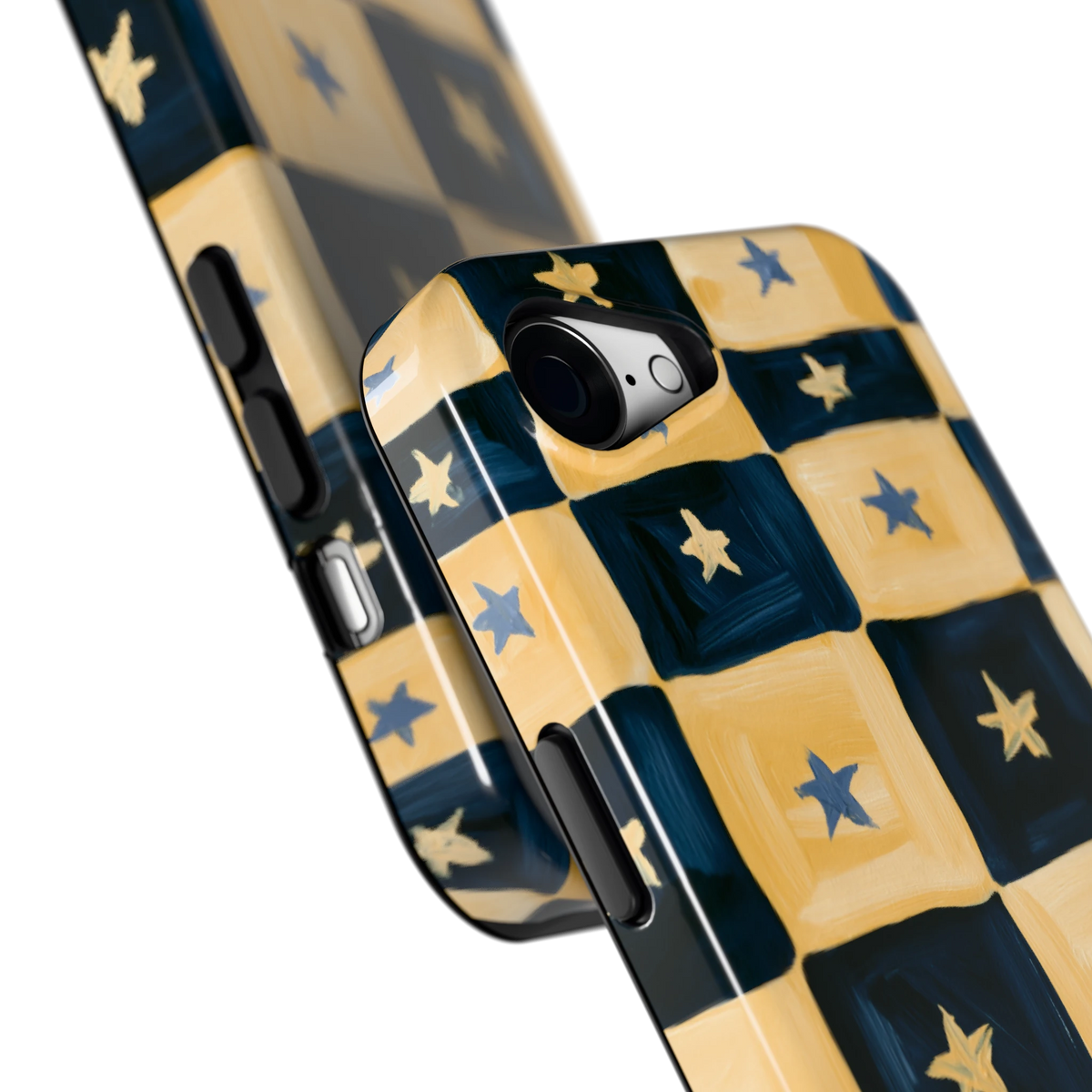 Sterrendambord hoesje voor iPhone 16e, close-up