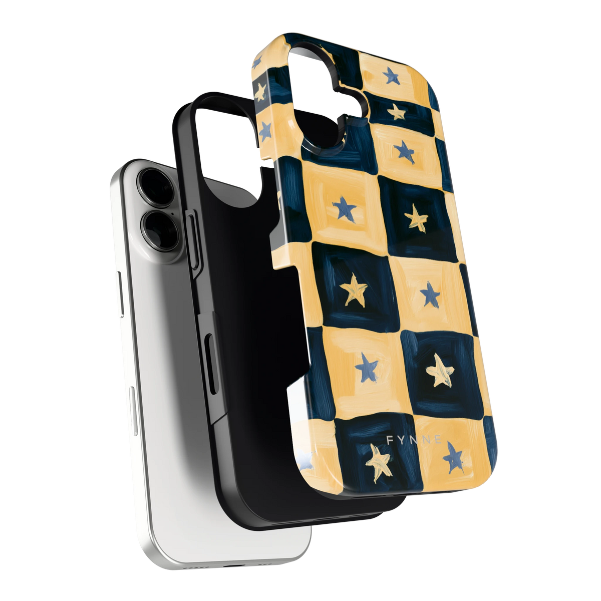 Sterrendambord hoesje voor iPhone 17, los van de telefoon