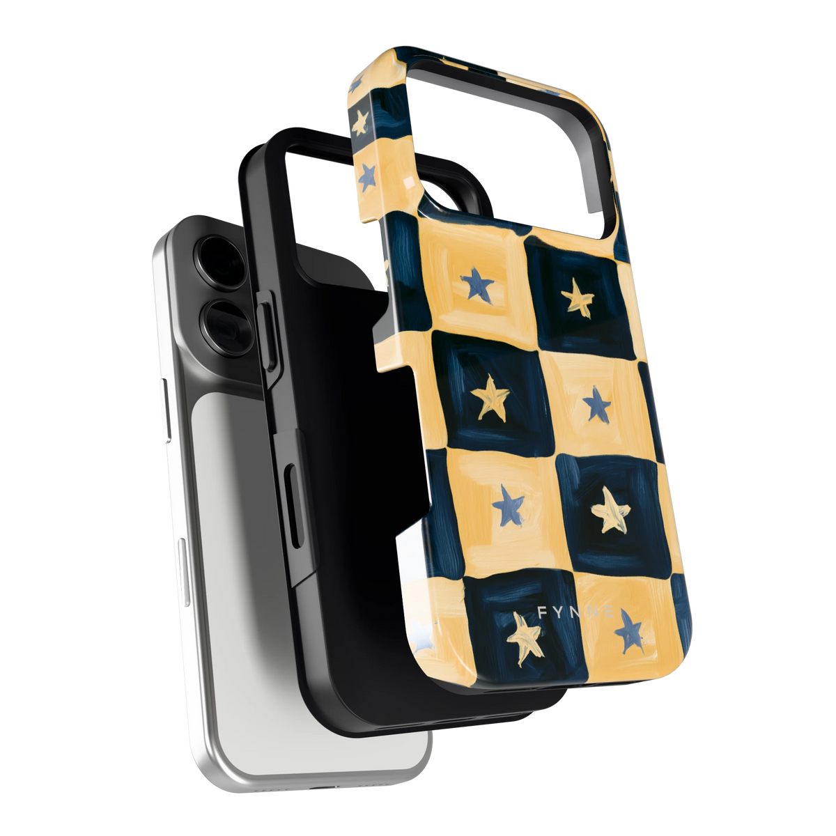 Sterrendambord hoesje voor iPhone 17 Pro, los van de telefoon