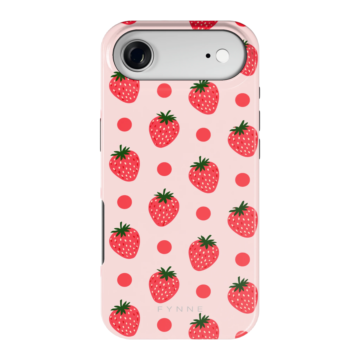 Aardbeien en Stippen hoesje voor iPhone Air, achterkant