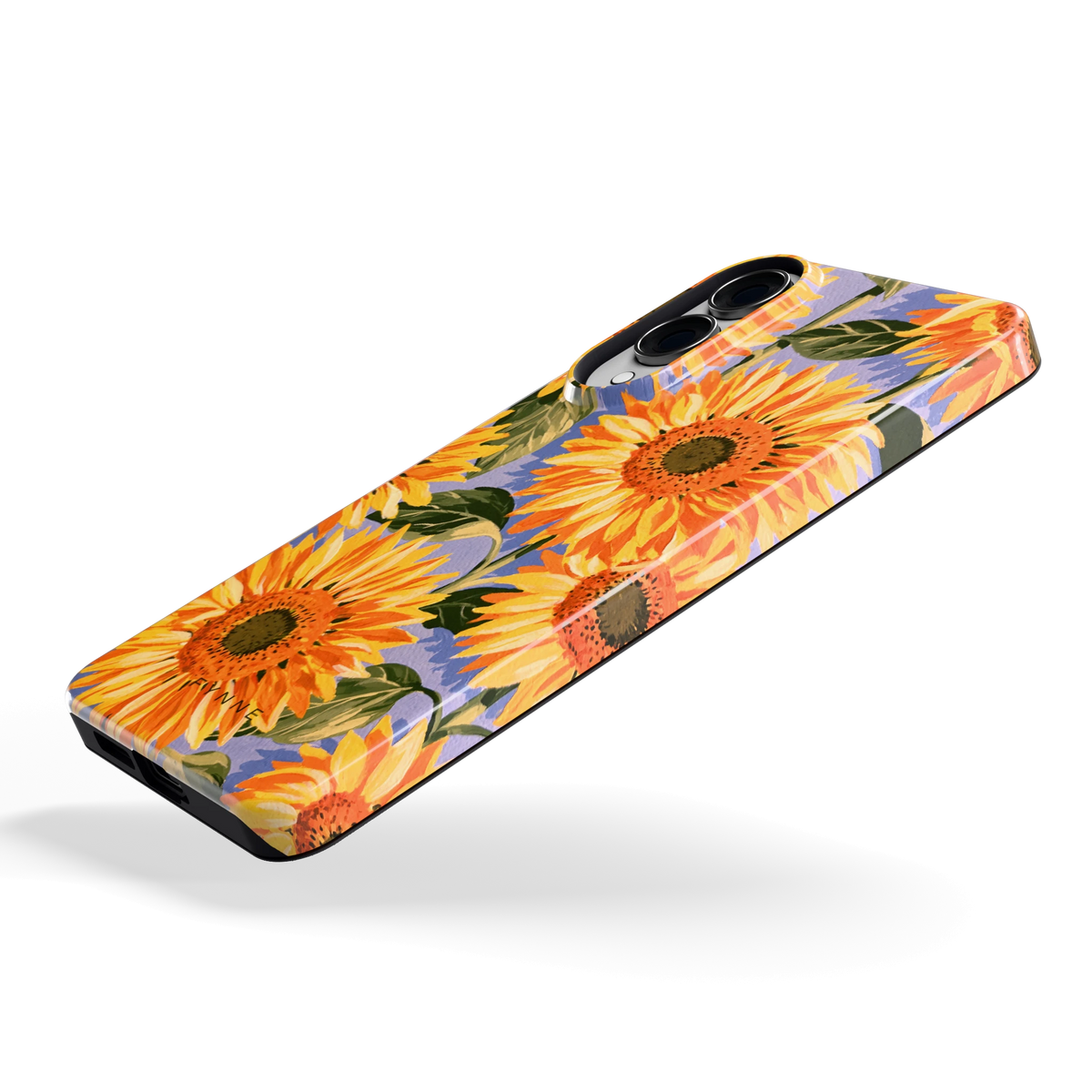 Zonnebloemenveld hoesje voor Galaxy S25 Edge, schuin