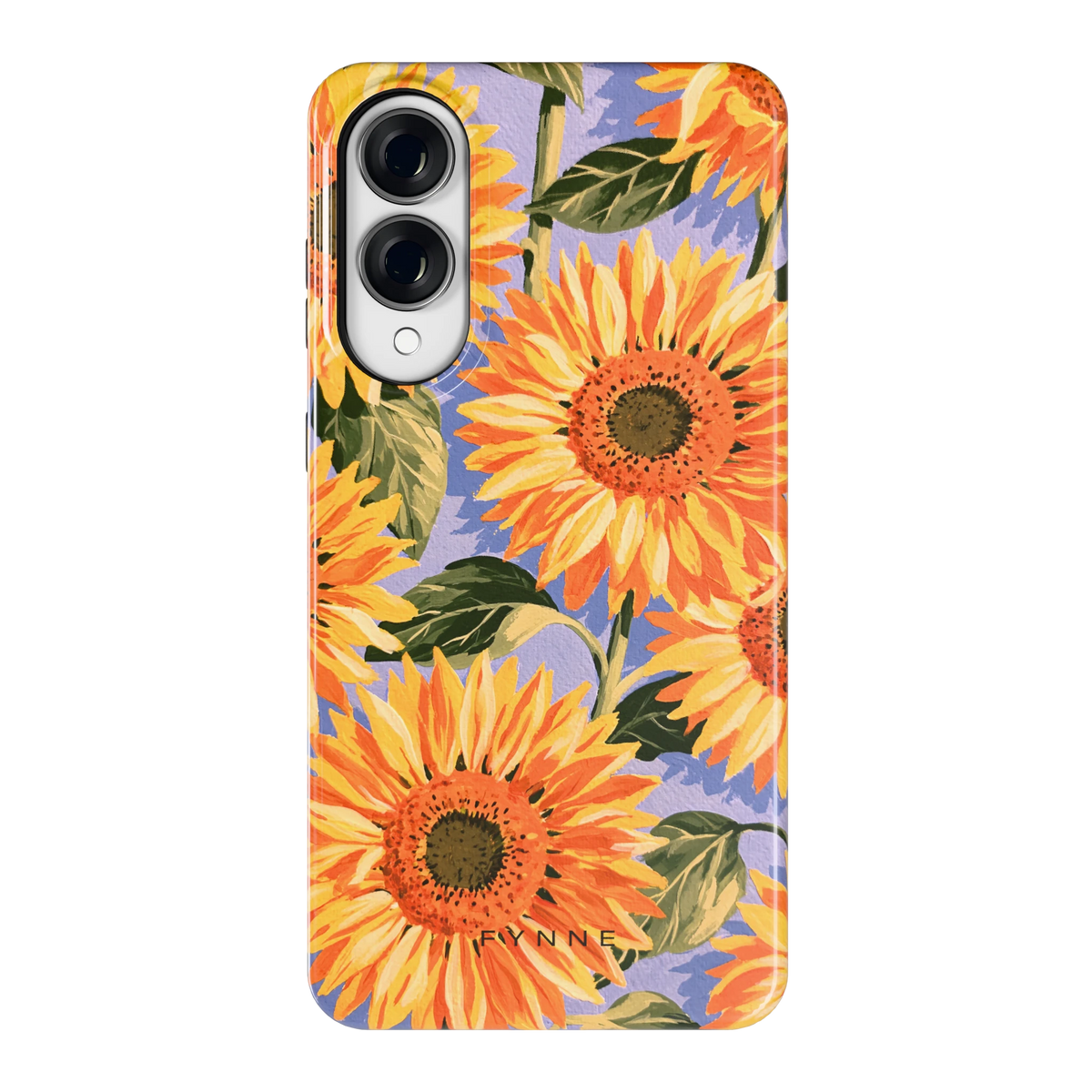 Zonnebloemenveld hoesje voor Galaxy S25 Edge, achterkant