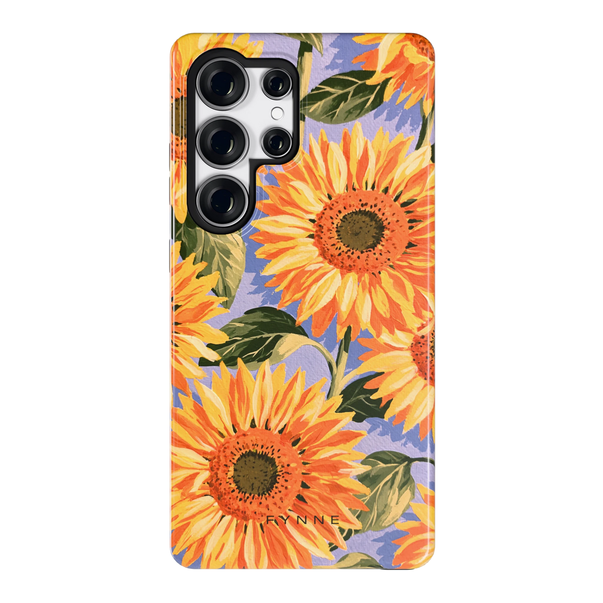 Zonnebloemenveld hoesje voor Galaxy S25 Ultra, achterkant