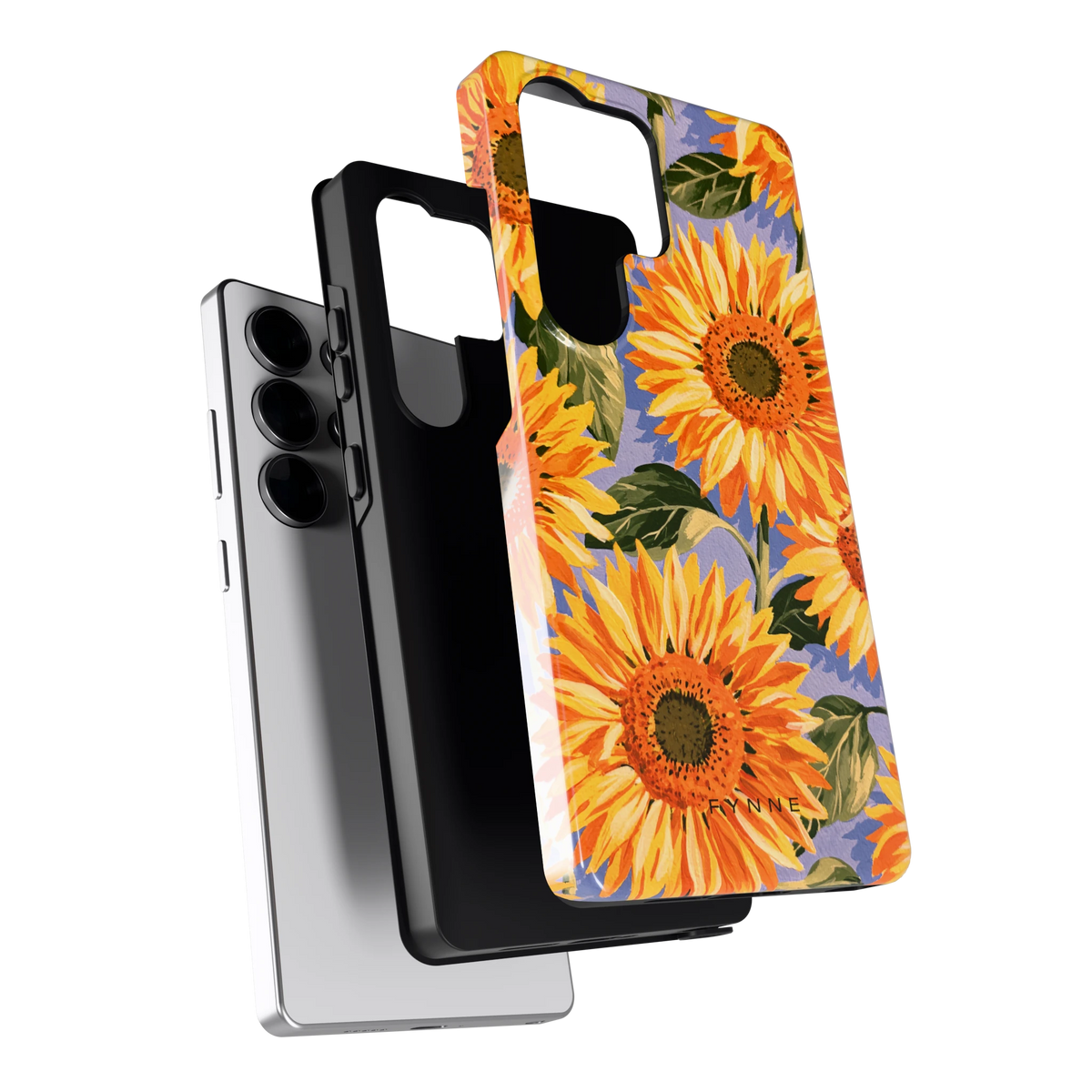 Zonnebloemenveld hoesje voor Galaxy S25 Ultra, los van de telefoon
