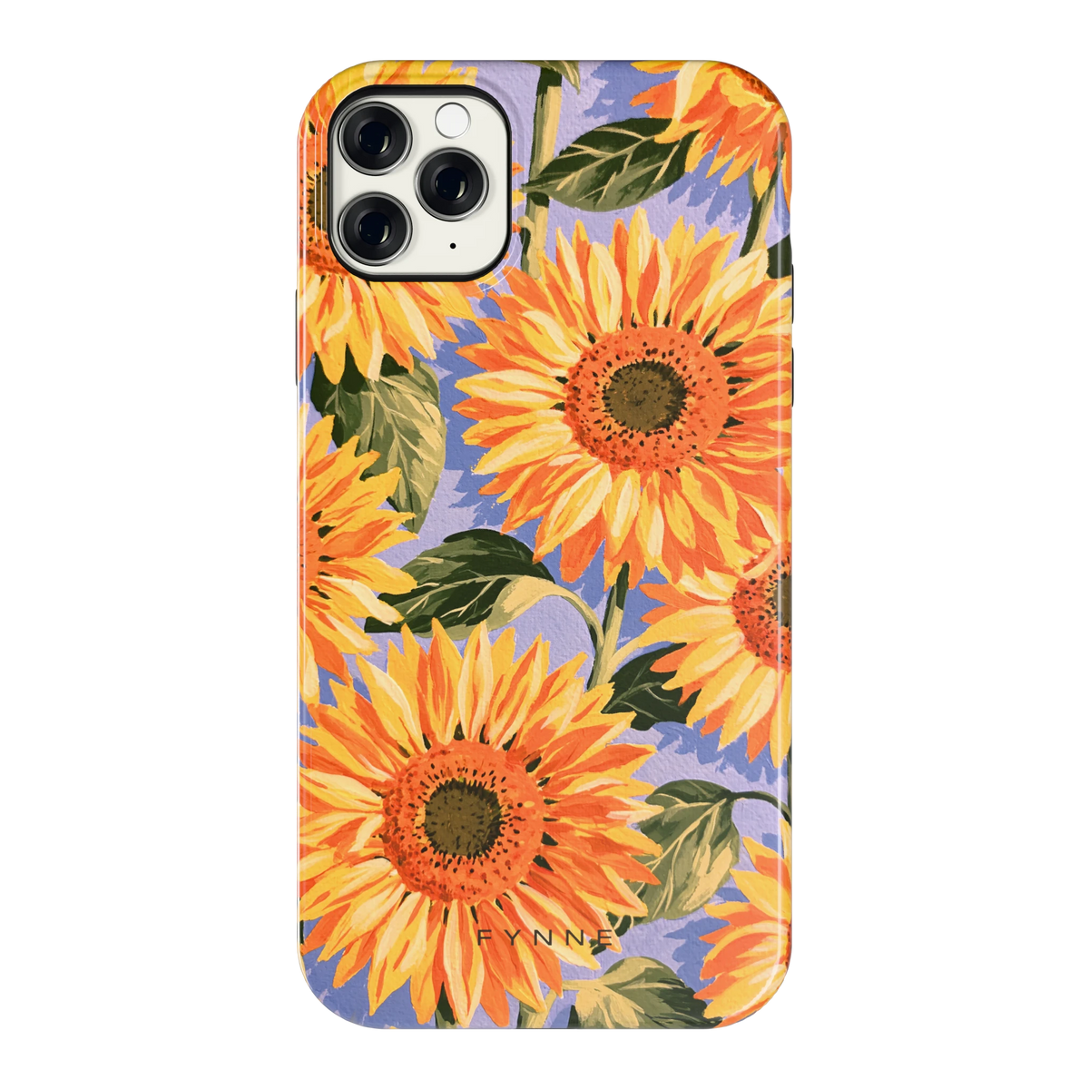 Zonnebloemenveld hoesje voor iPhone 11 Pro Max, achterkant