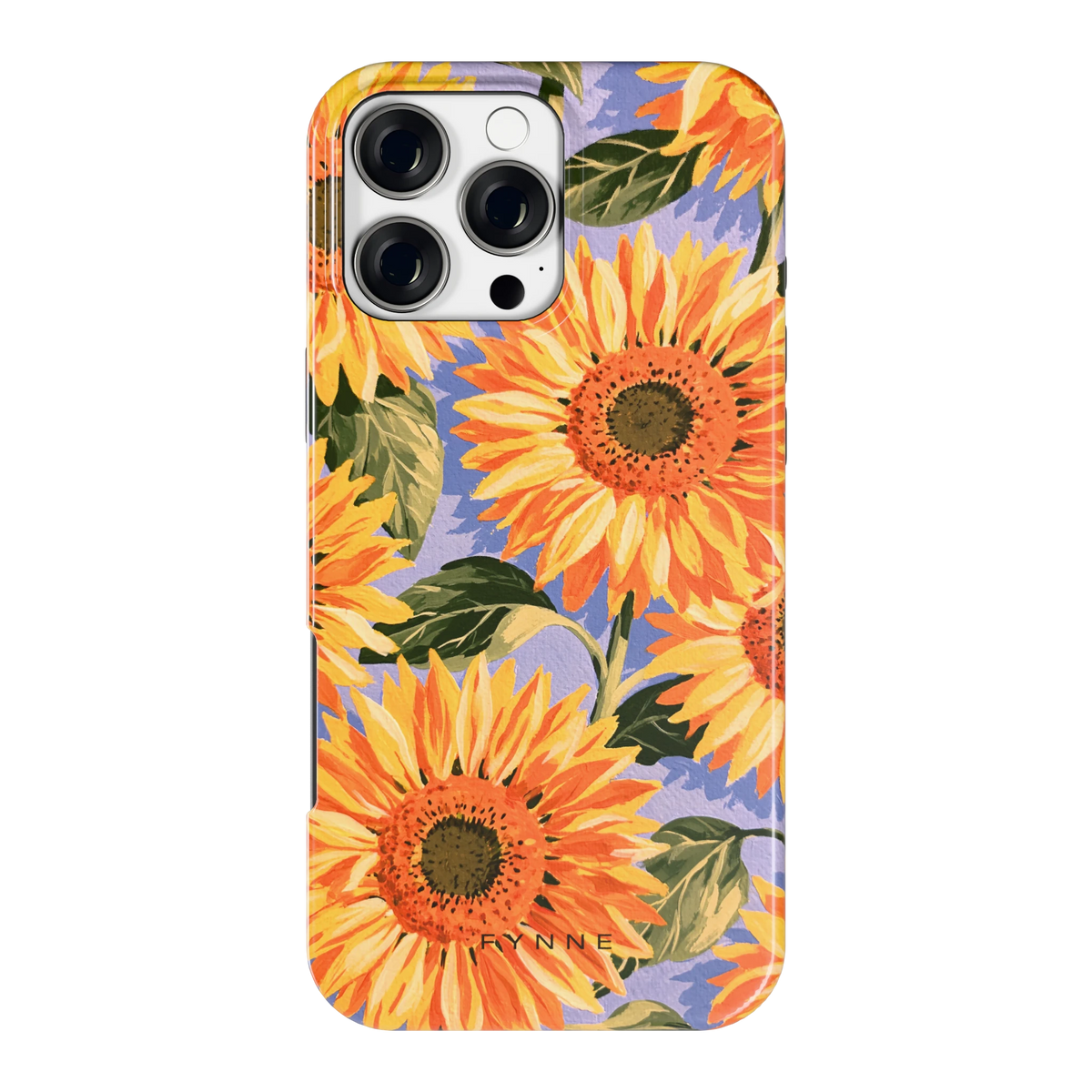 Zonnebloemenveld hoesje voor iPhone 16 Pro Max, achterkant