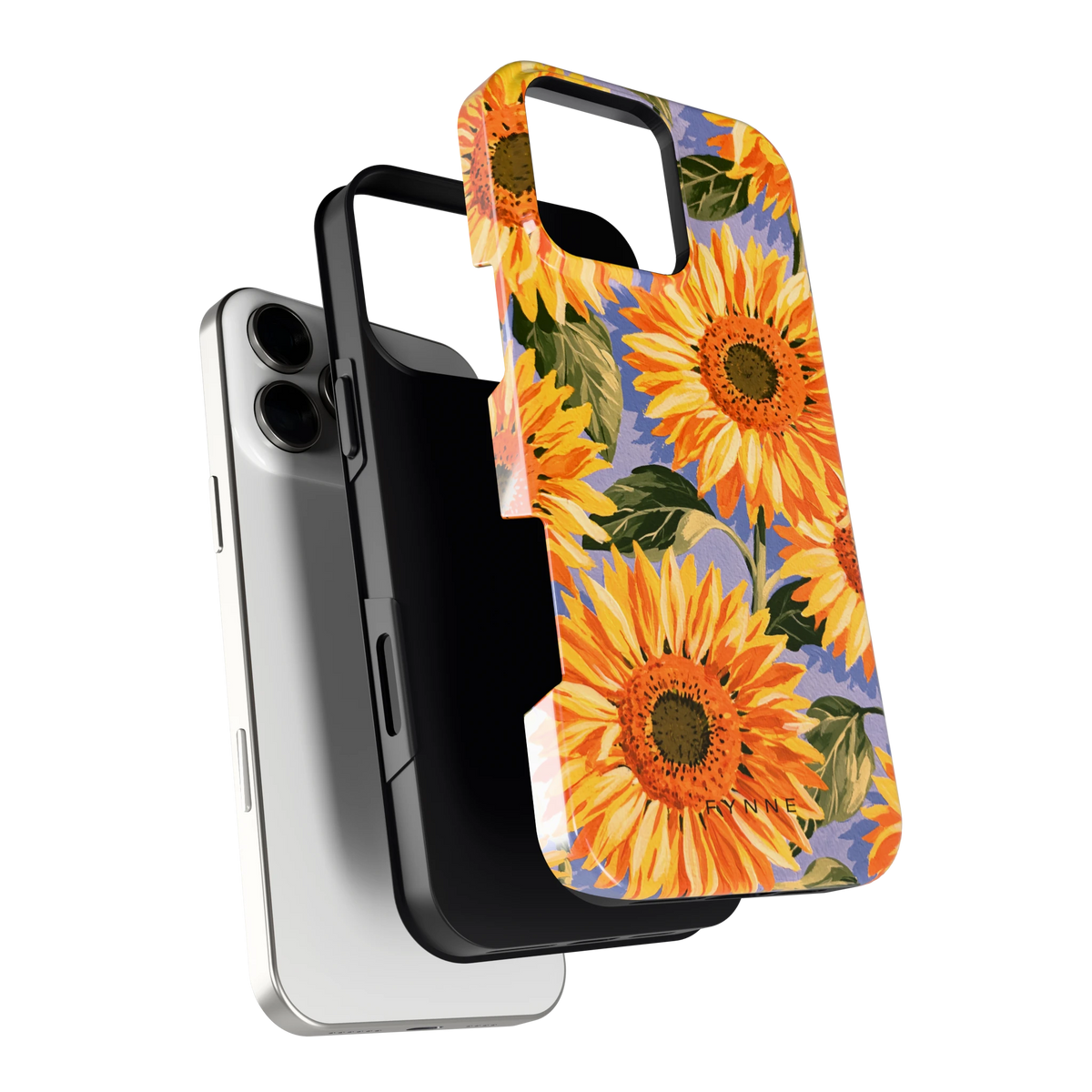 Zonnebloemenveld hoesje voor iPhone 16 Pro Max, los van de telefoon