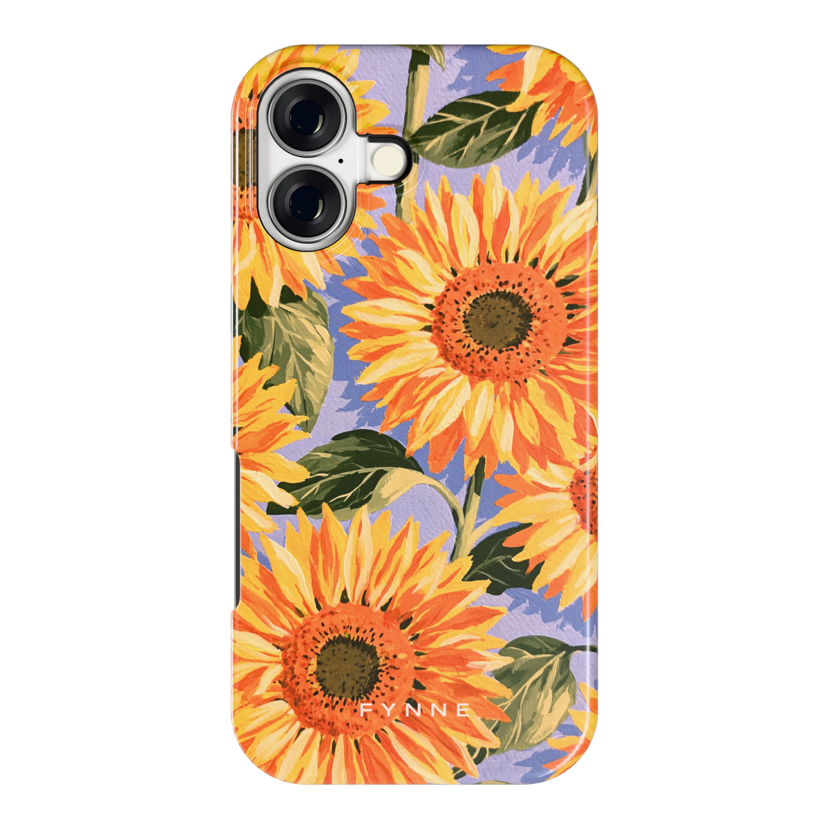 Zonnebloemenveld hoesje voor iPhone 17, achterkant