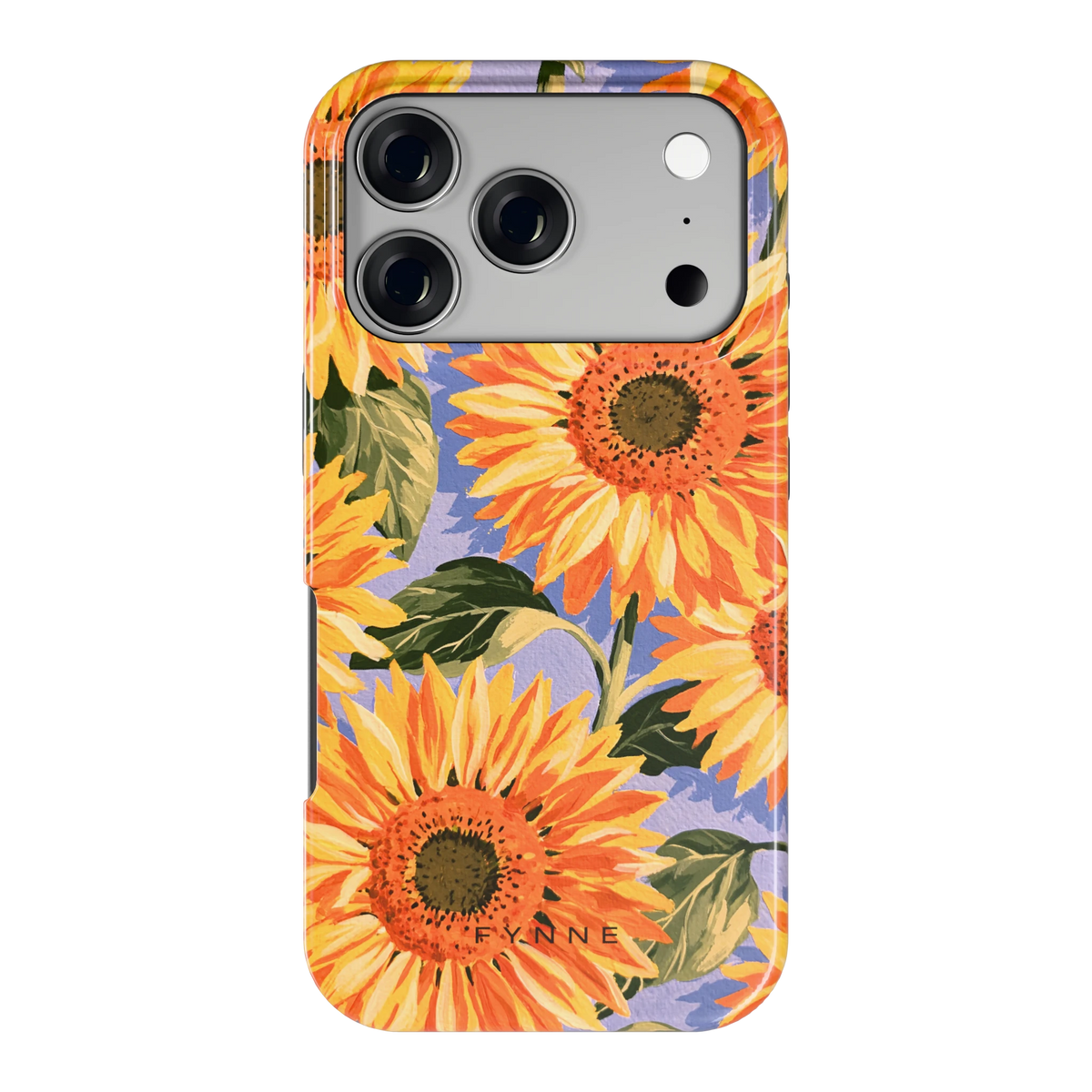 Zonnebloemenveld hoesje voor iPhone 17 Pro, achterkant