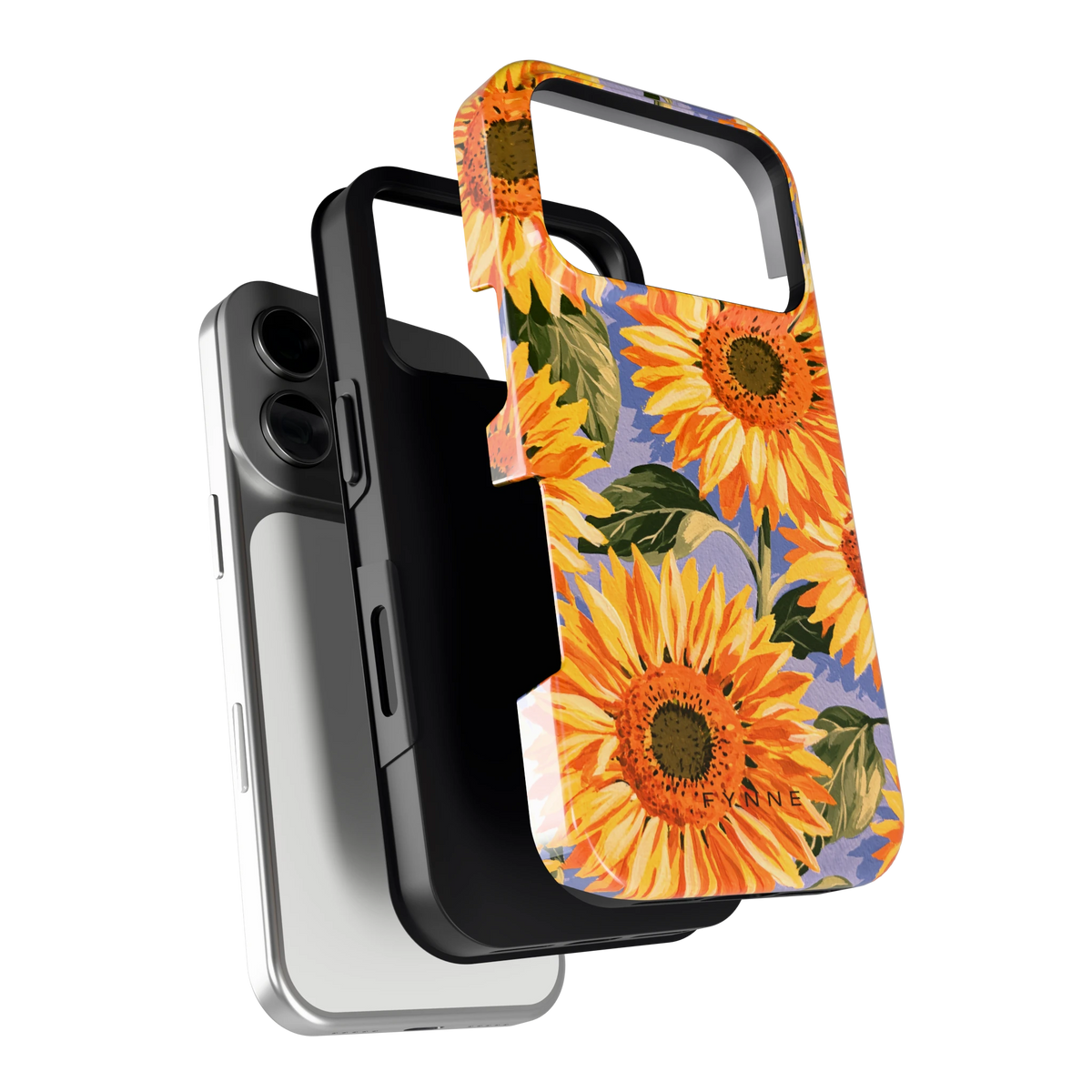 Zonnebloemenveld hoesje voor iPhone 17 Pro, los van de telefoon