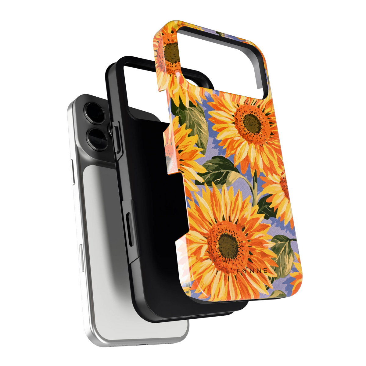 Zonnebloemenveld hoesje voor iPhone 17 Pro Max, los van de telefoon
