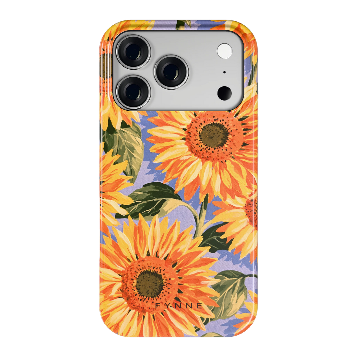 Zonnebloemenveld hoesje voor iPhone 18 Pro, achterkant