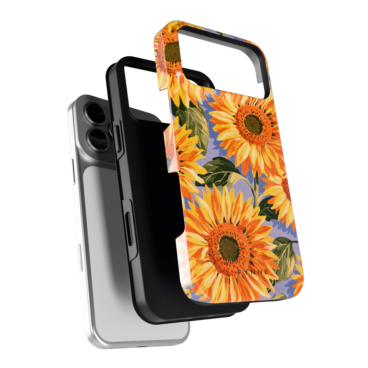 Zonnebloemenveld hoesje voor iPhone 18 Pro Max, los van de telefoon