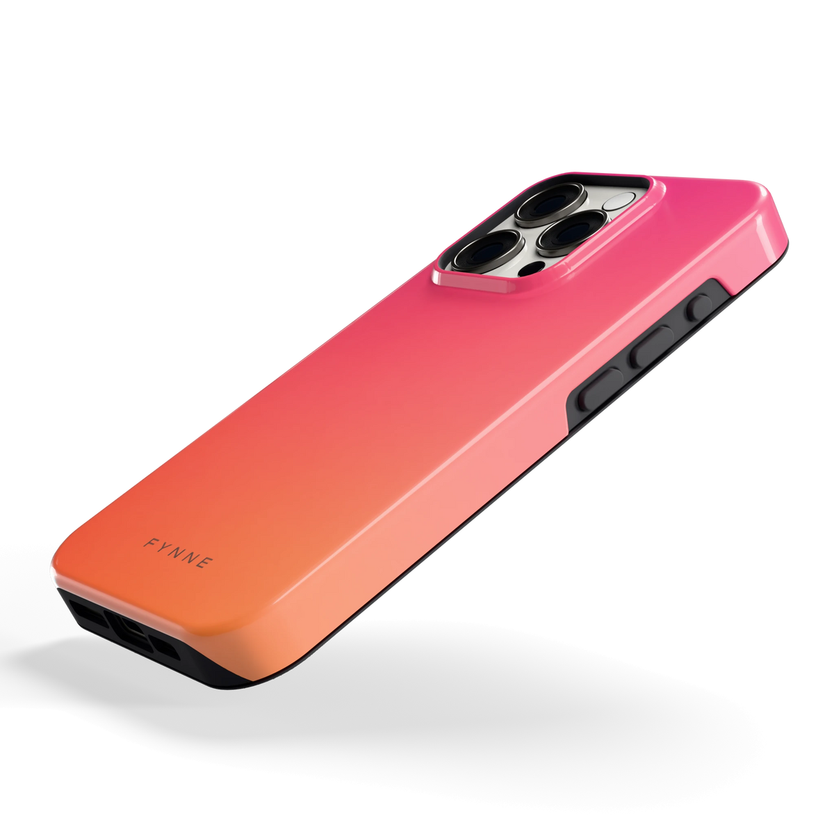 Zonsondergang hoesje voor iPhone 15 Pro, schuin