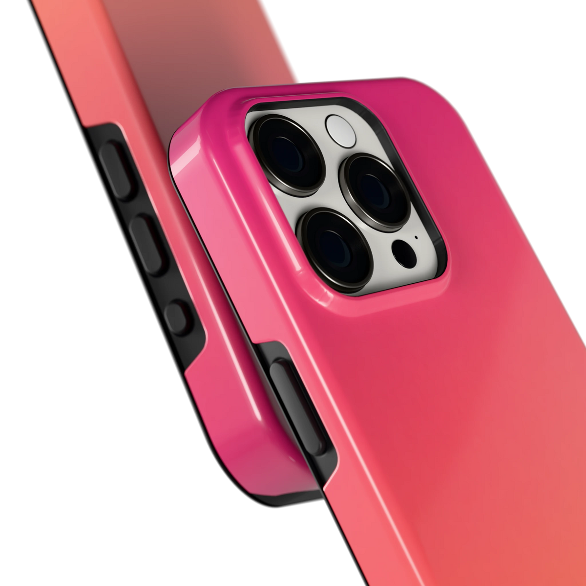 Zonsondergang hoesje voor iPhone 15 Pro, close-up