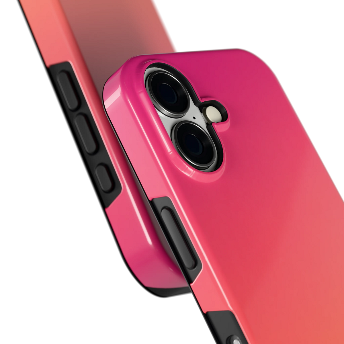 Zonsondergang hoesje voor iPhone 16, close-up