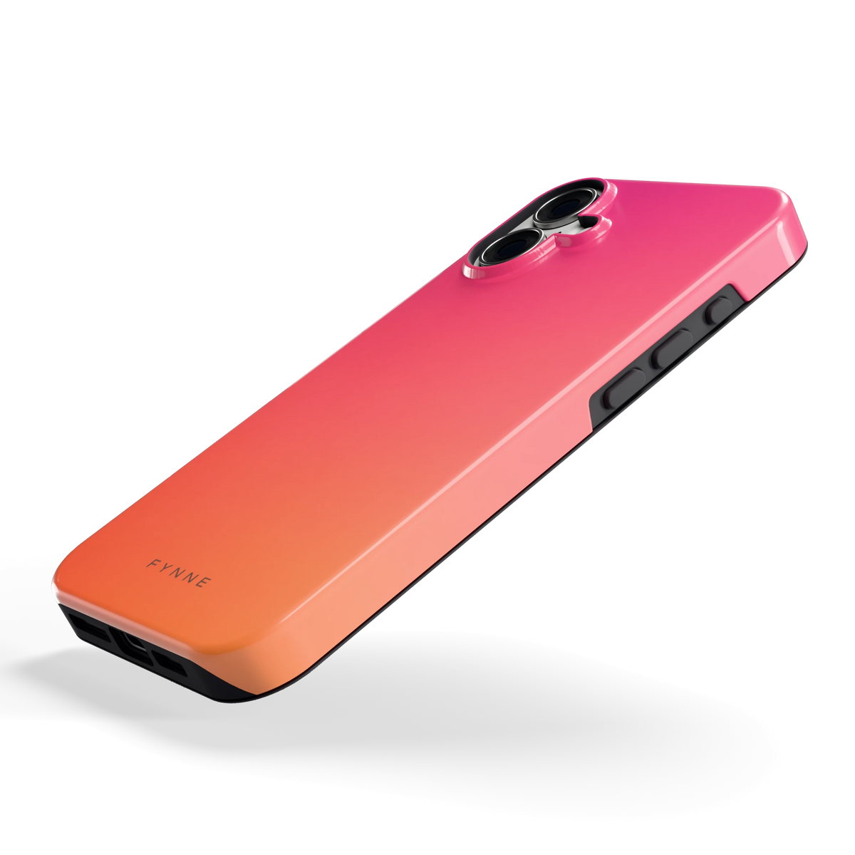 Zonsondergang hoesje voor iPhone 16 Plus, schuin