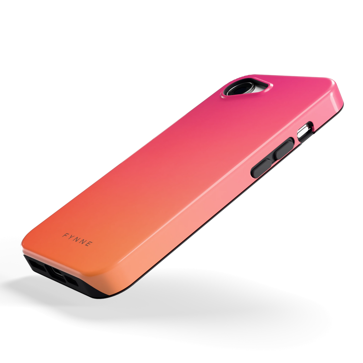 Zonsondergang hoesje voor iPhone 16e, schuin