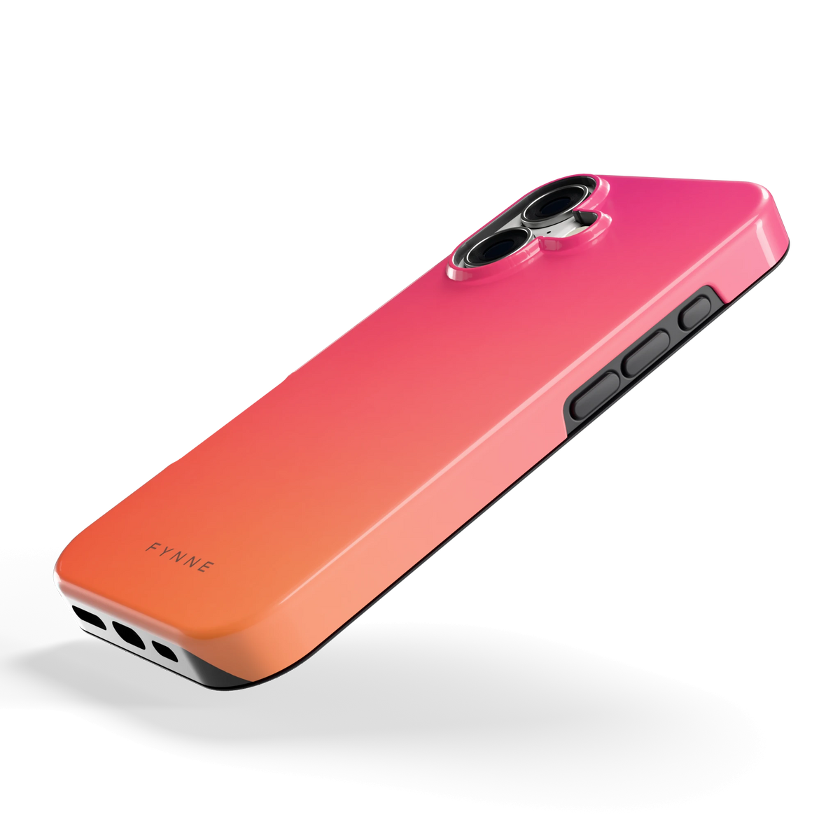 Zonsondergang hoesje voor iPhone 17, schuin