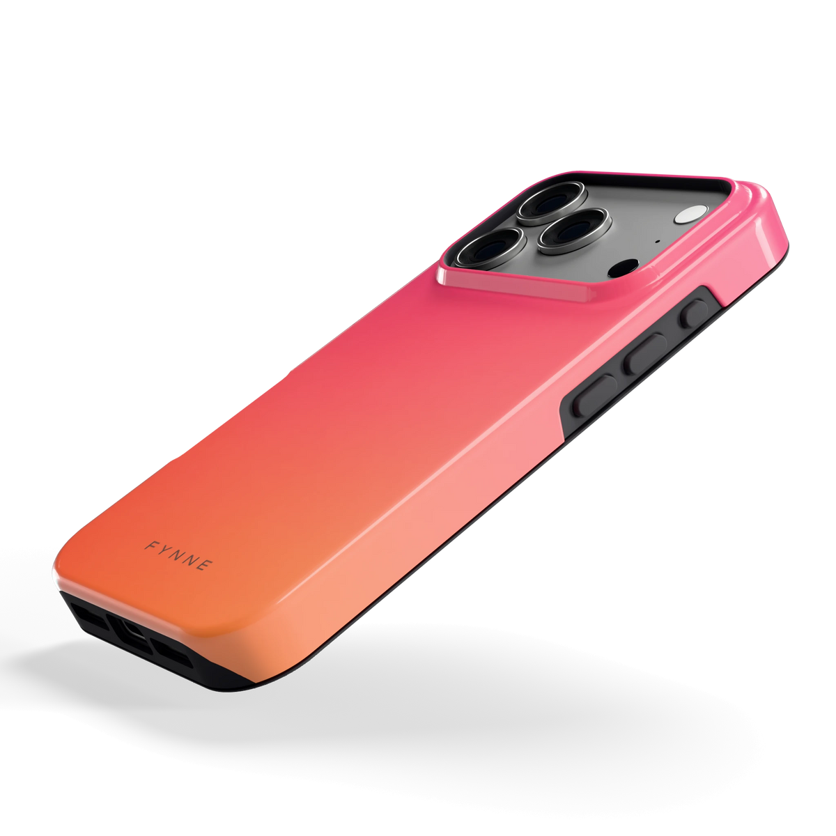 Zonsondergang hoesje voor iPhone 17 Pro, schuin