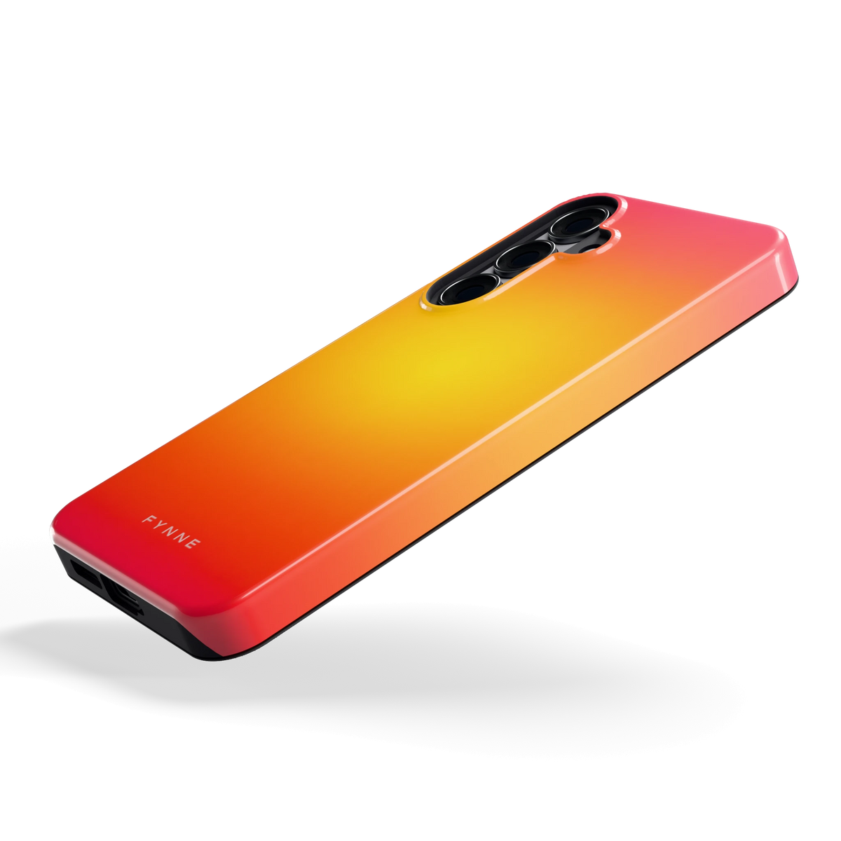 Zonsondergang Verloop hoesje voor Galaxy S25+, schuin