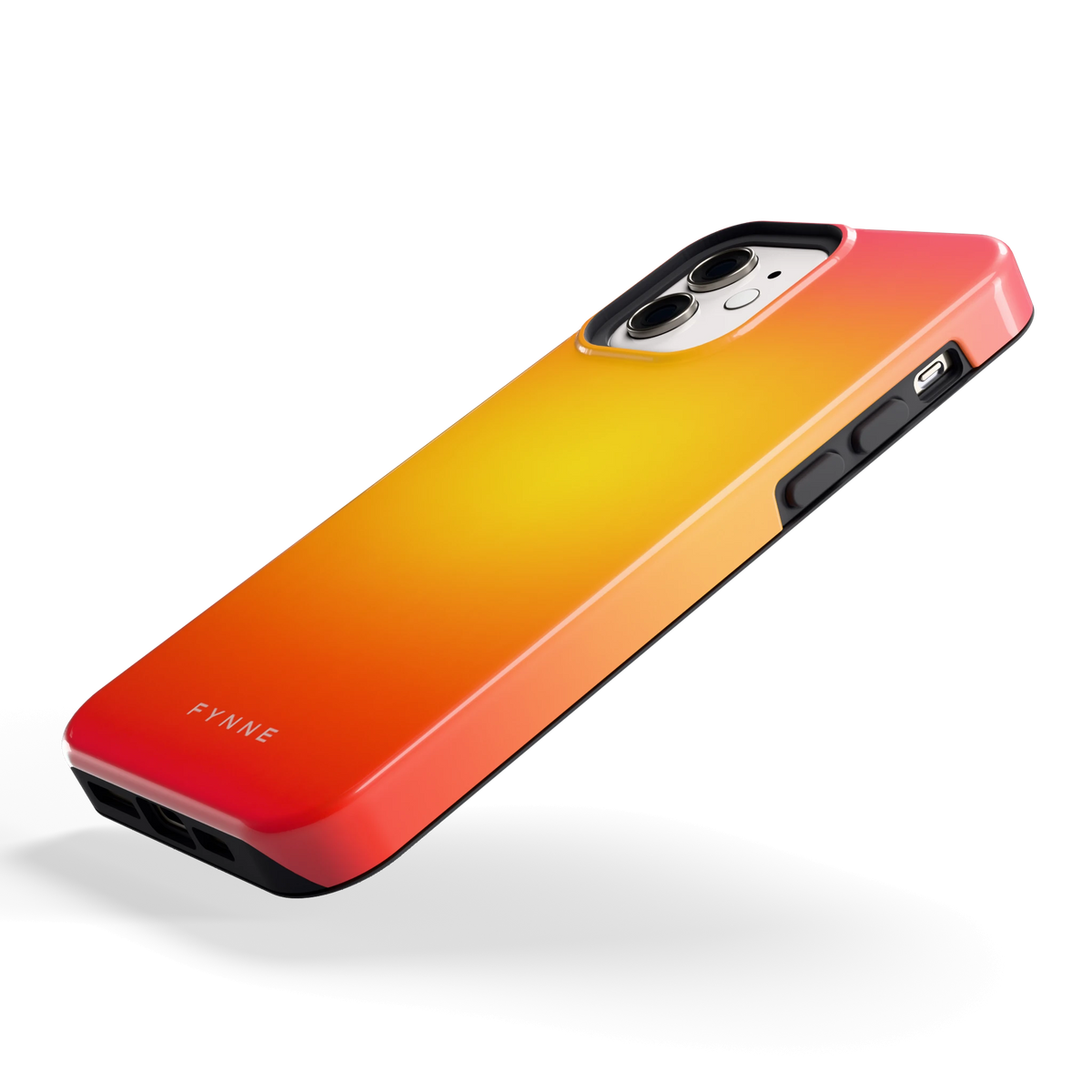 Zonsondergang Verloop hoesje voor iPhone 12, schuin