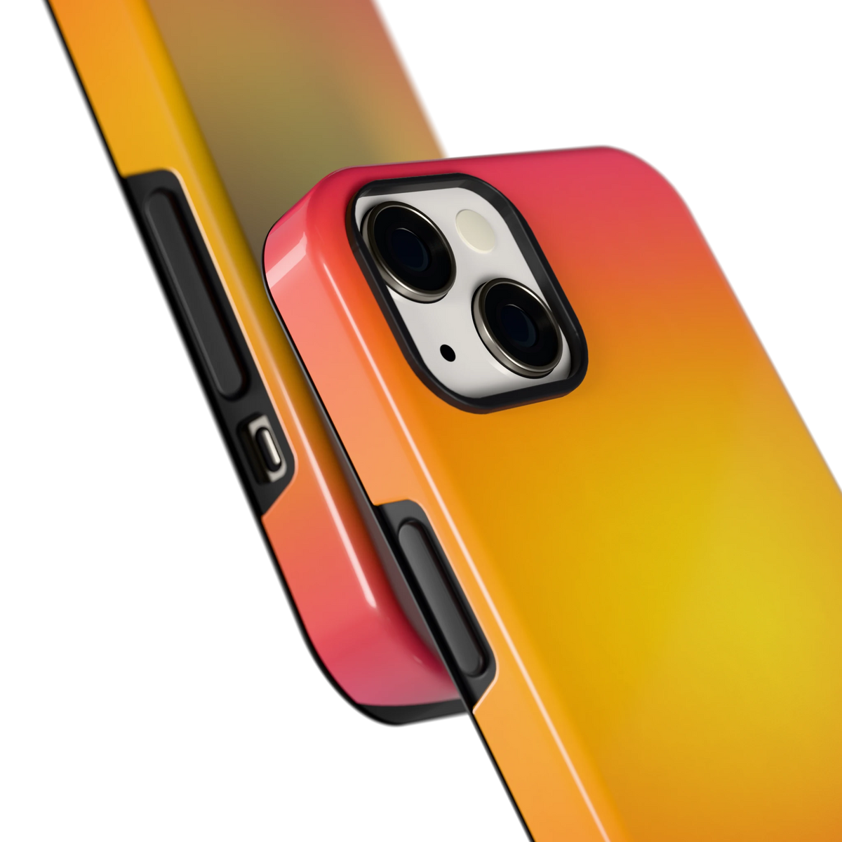 Zonsondergang Verloop hoesje voor iPhone 13, close-up