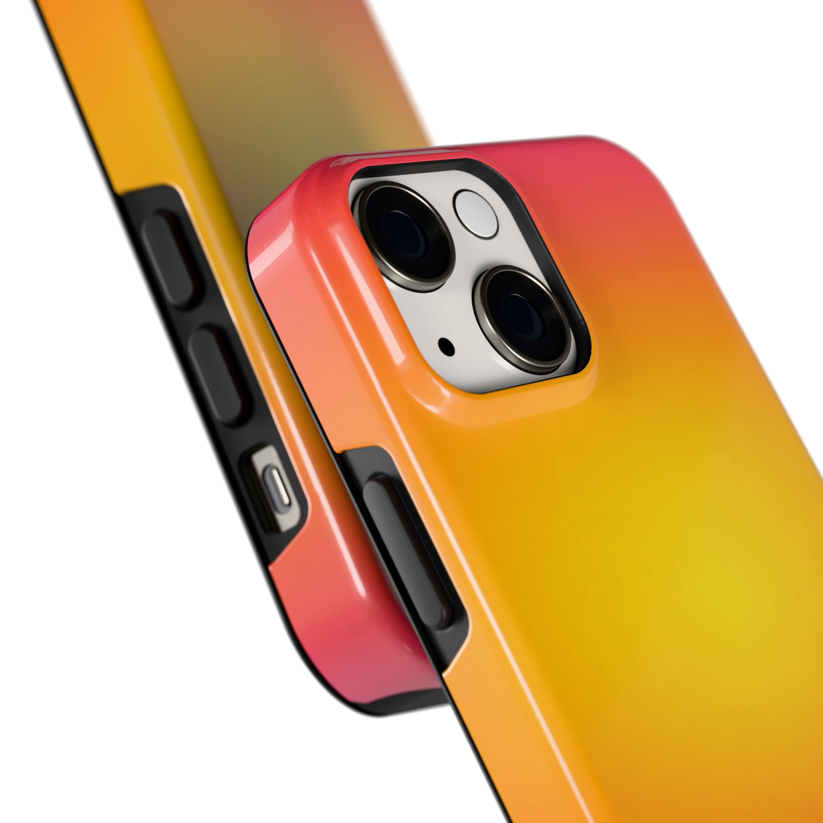 Zonsondergang Verloop hoesje voor iPhone 13 mini, close-up