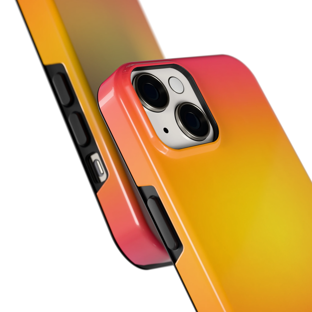Zonsondergang Verloop hoesje voor iPhone 14, close-up