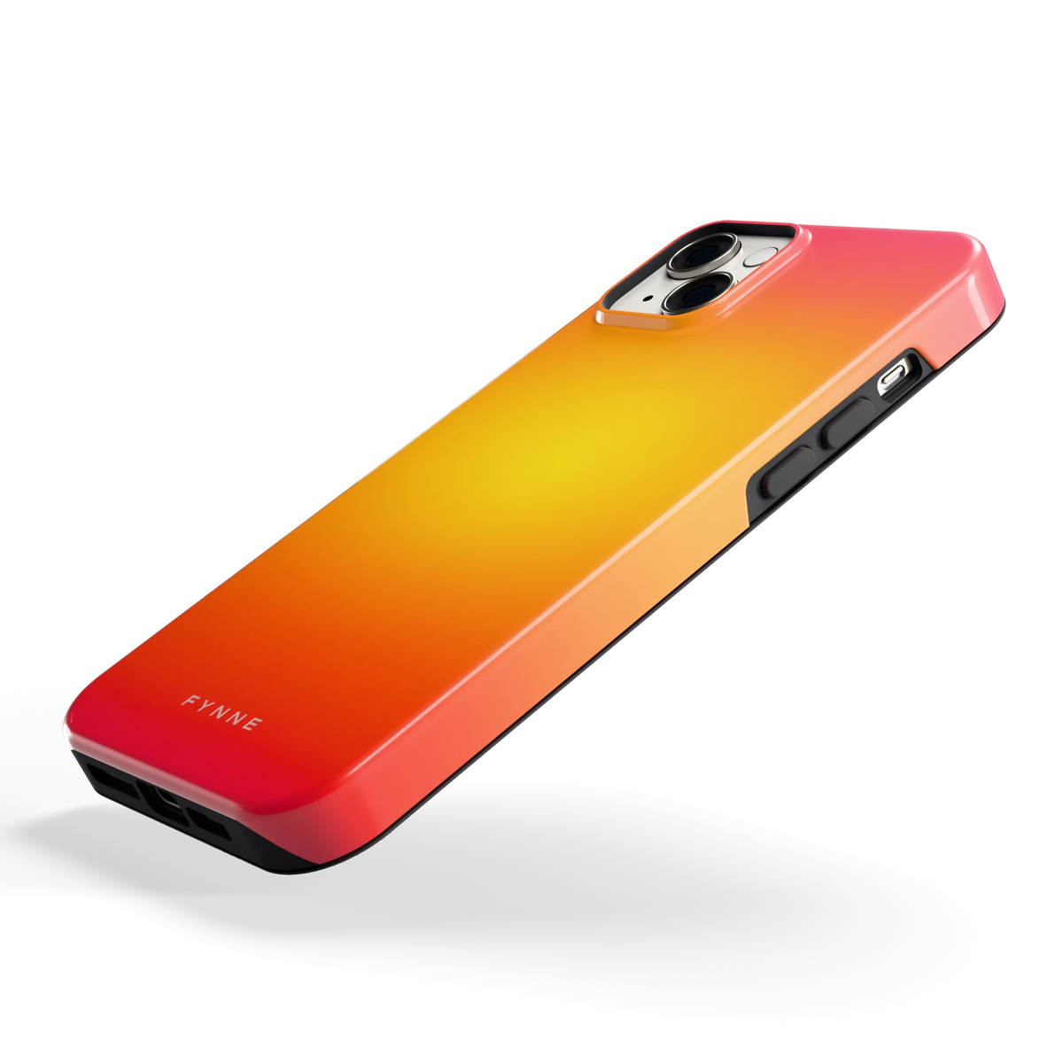 Zonsondergang Verloop hoesje voor iPhone 14 Plus, schuin