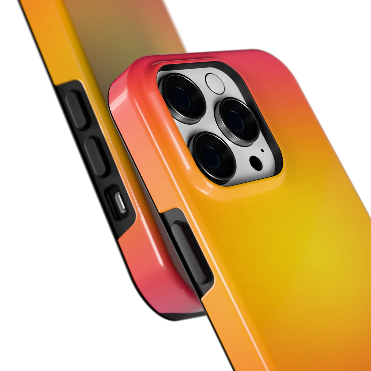 Zonsondergang Verloop hoesje voor iPhone 14 Pro, close-up