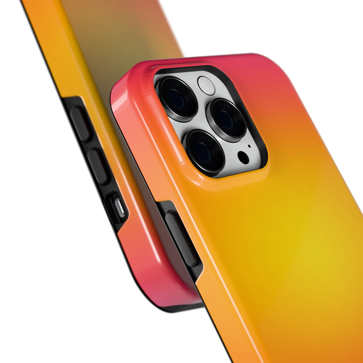 Zonsondergang Verloop hoesje voor iPhone 14 Pro Max, close-up