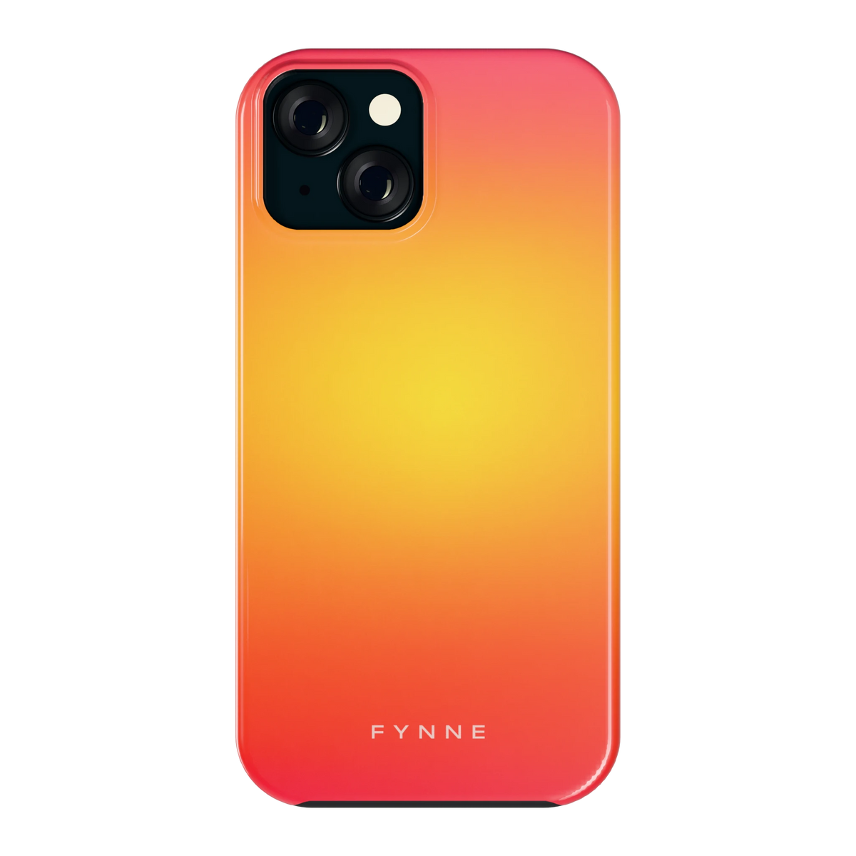Zonsondergang Verloop hoesje voor iPhone 15, achterkant