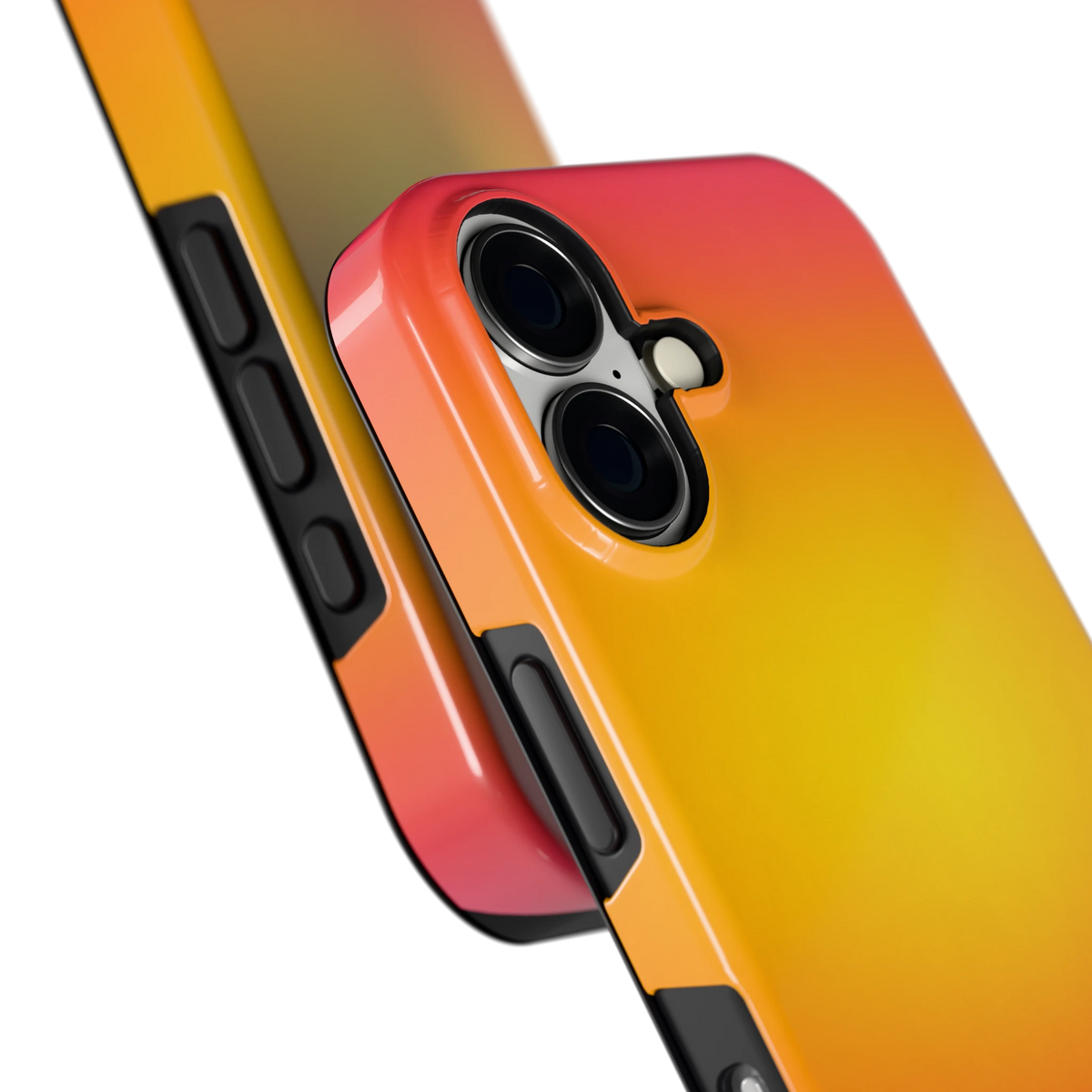 Zonsondergang Verloop hoesje voor iPhone 16, close-up