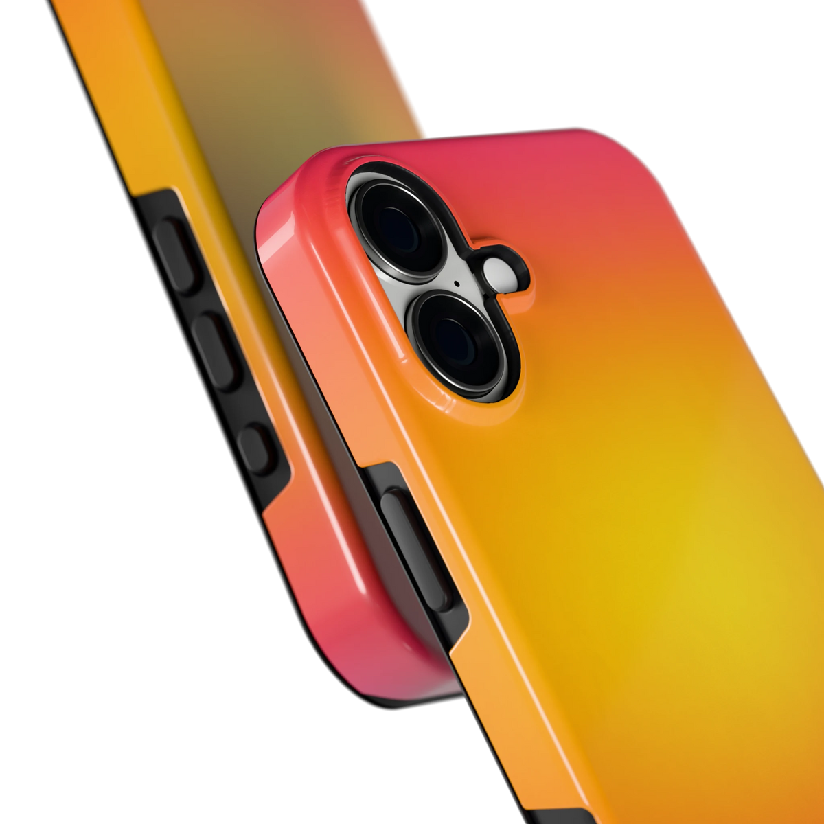 Zonsondergang Verloop hoesje voor iPhone 16 Plus, close-up