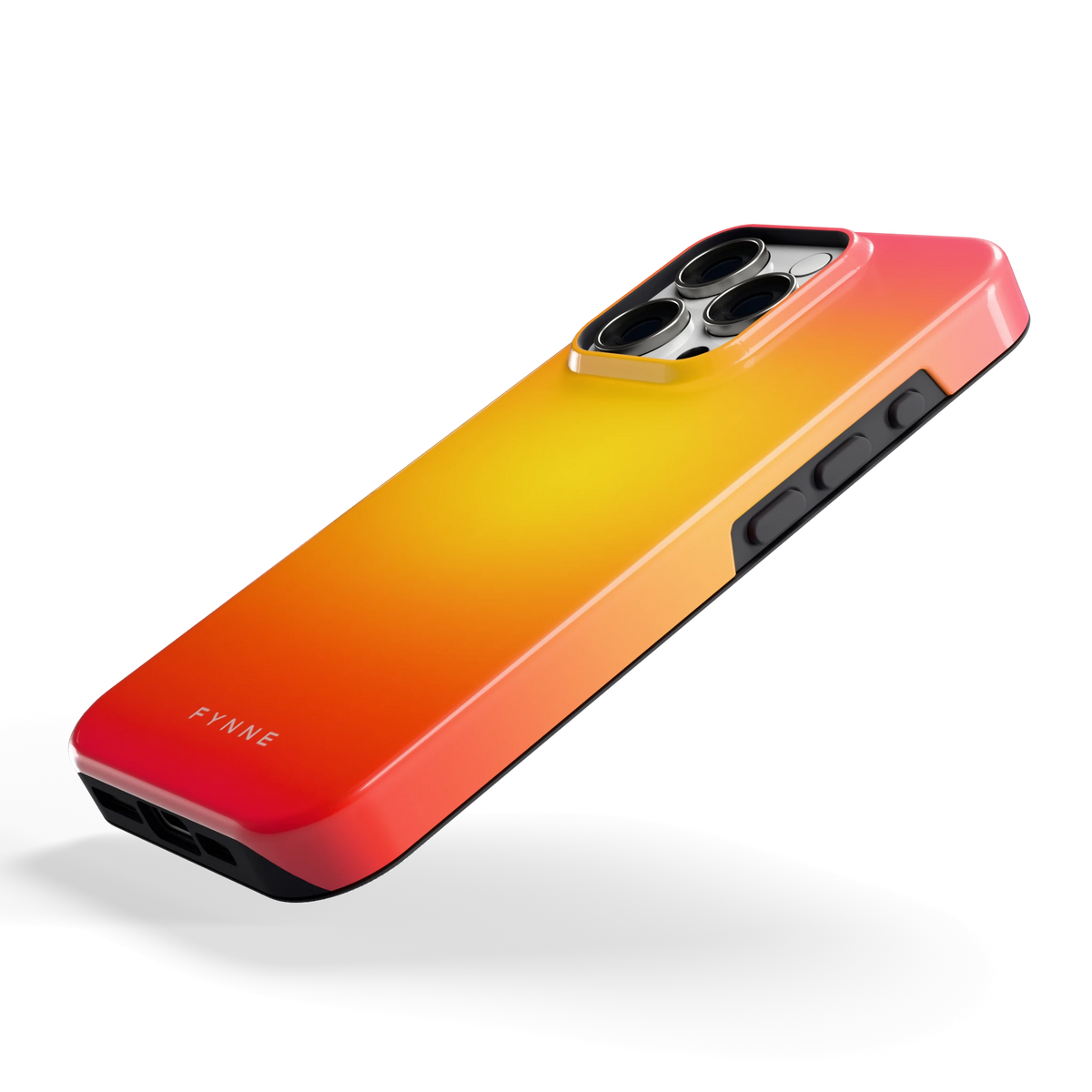 Zonsondergang Verloop hoesje voor iPhone 16 Pro, schuin