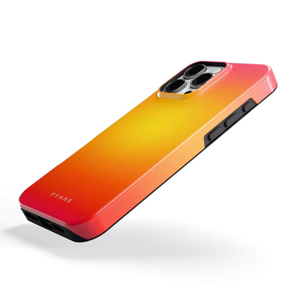 Zonsondergang Verloop hoesje voor iPhone 16 Pro Max, schuin