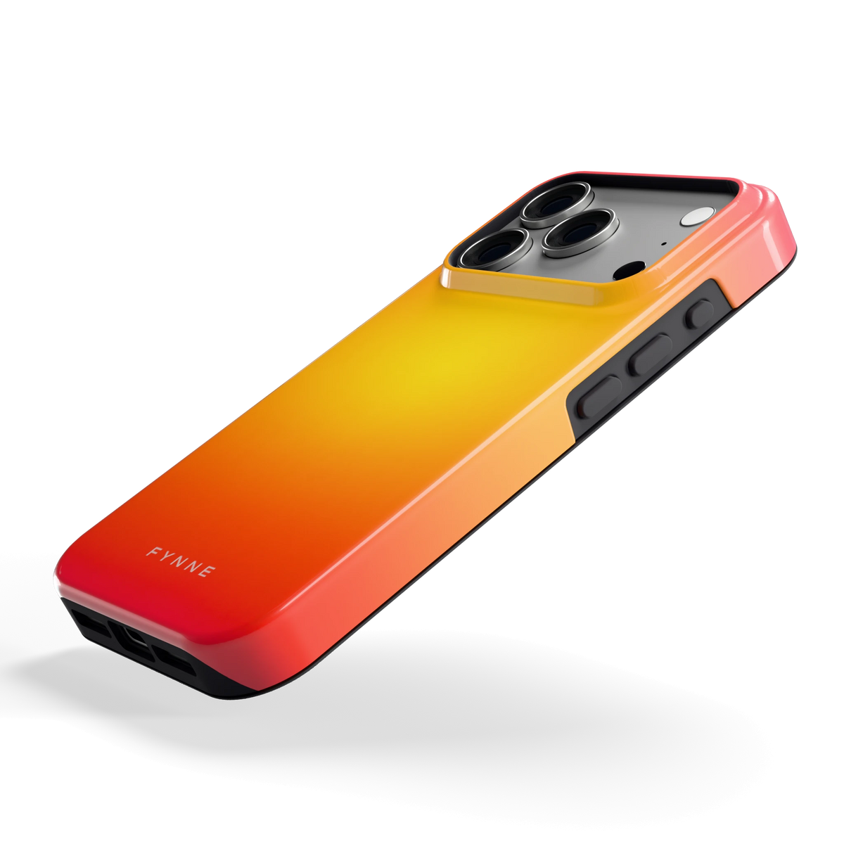 Zonsondergang Verloop hoesje voor iPhone 18 Pro, schuin