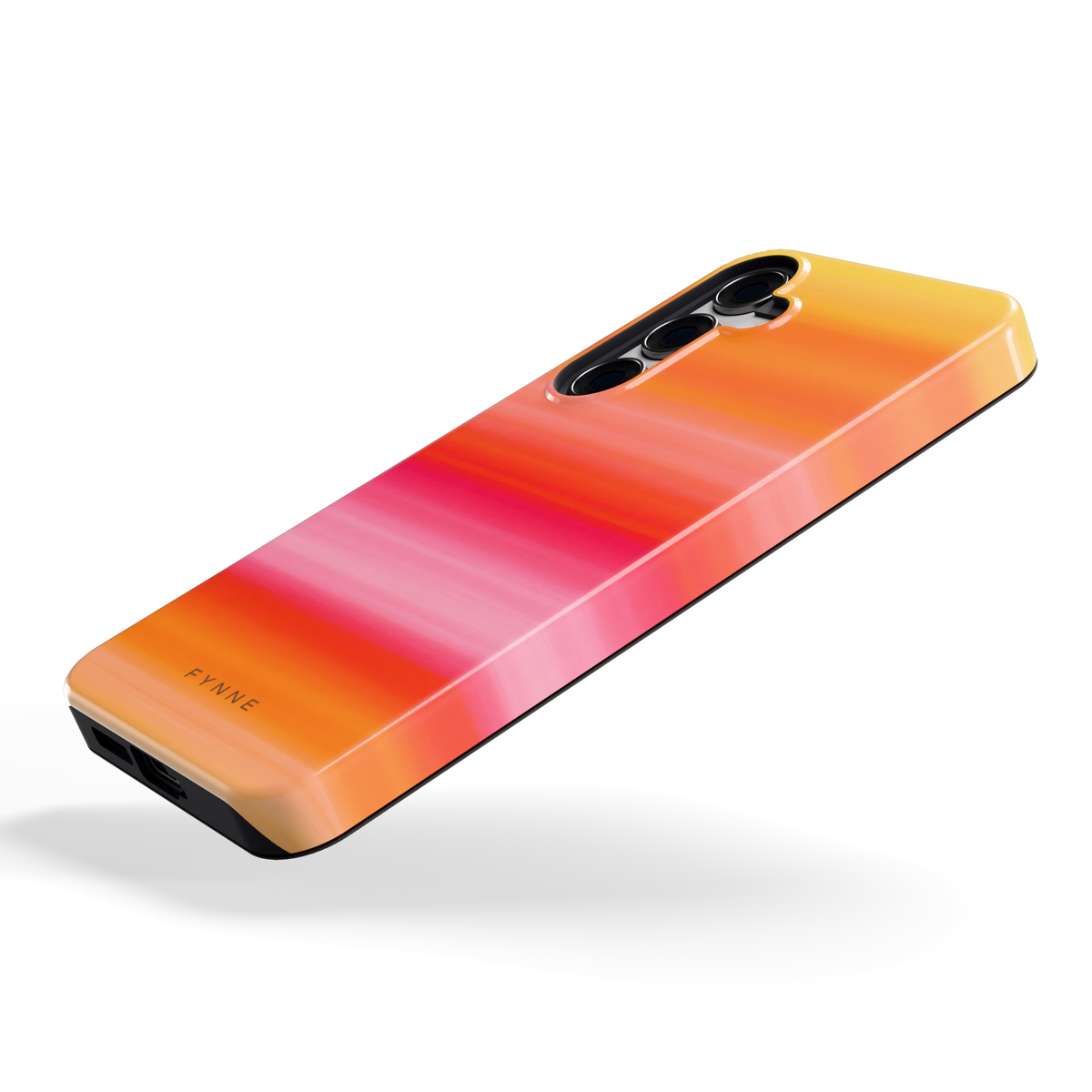 Zonsonderganggloed hoesje voor Galaxy S24+, schuin