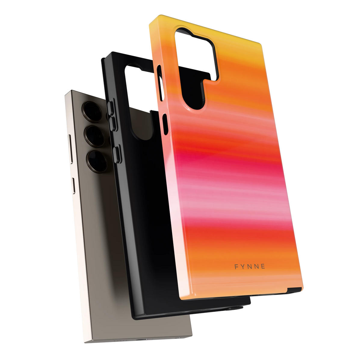 Zonsonderganggloed hoesje voor Galaxy S24 Ultra, los van de telefoon